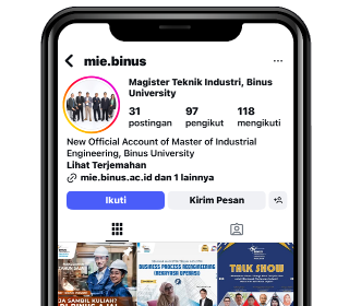 Master of Industrial Enginering – BINUS UNIVERSITY